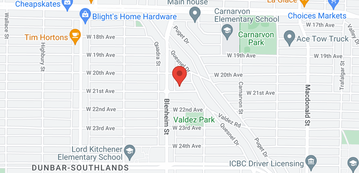 map of 3275 W 21ST AVENUE
